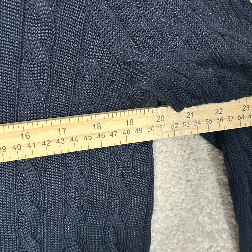 Ralph Lauren Cable Knit Cricket Sweater V-Neck Size L Lauren Active Polo Tennis - Picture 3 of 8